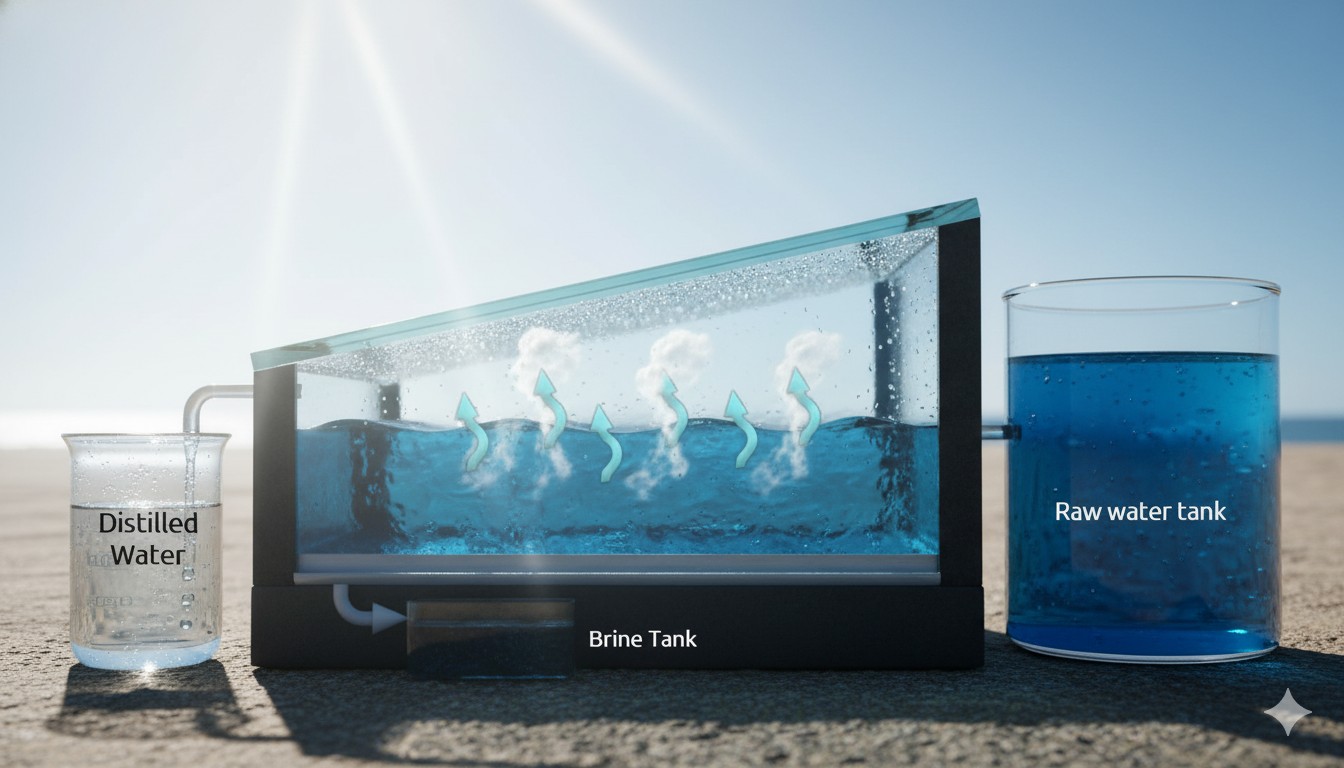 Solar-Powered Water Desalination Bottle
